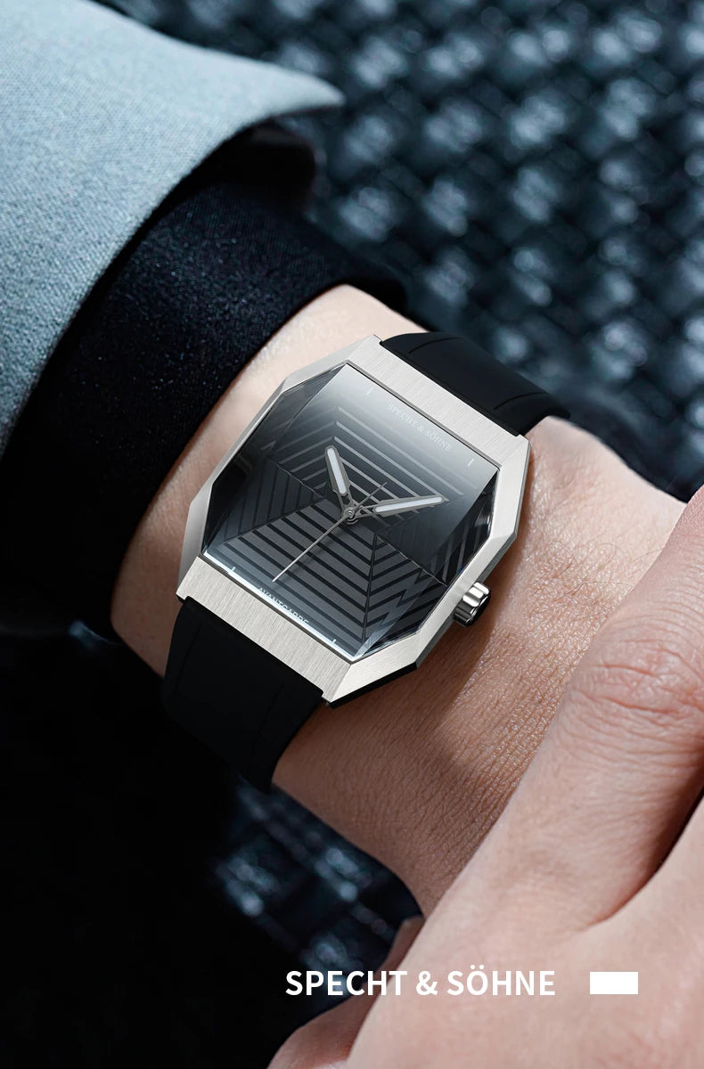 Specht & Söhne Octagon Sport Watch – VH31 Sweep Quartz, 3D Sapphire, 36.5mm