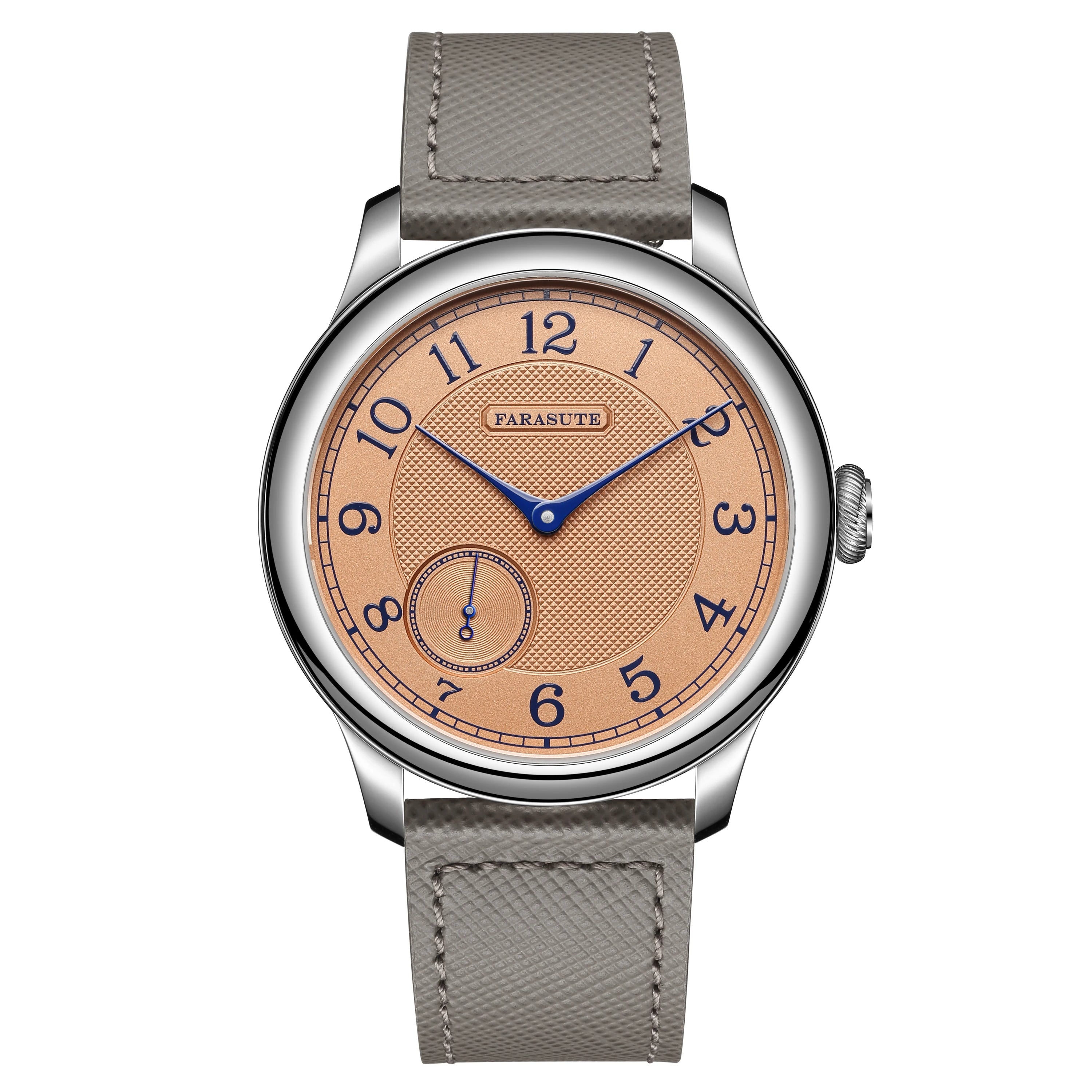 FARASUTE Retro Manual Mechanical Watch – 80-Hour Power Reserve, Small Seconds