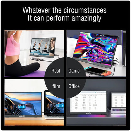 Anmite 16" Portable Touch Monitor – 1200P HDR, 16:10