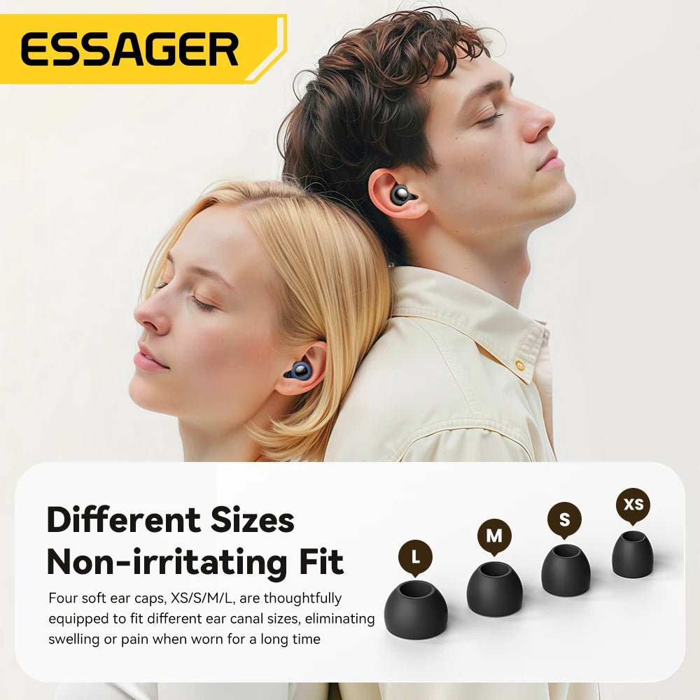 ESSAGER Sleep Earplugs – Silicone, Noise Cancelling