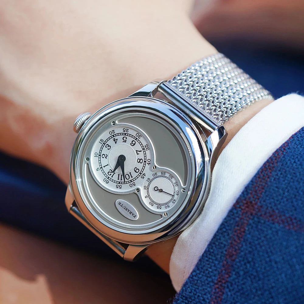 FARASUTE Casual Automatic Mechanical Watch – Sapphire, Stainless Steel, 5Bar