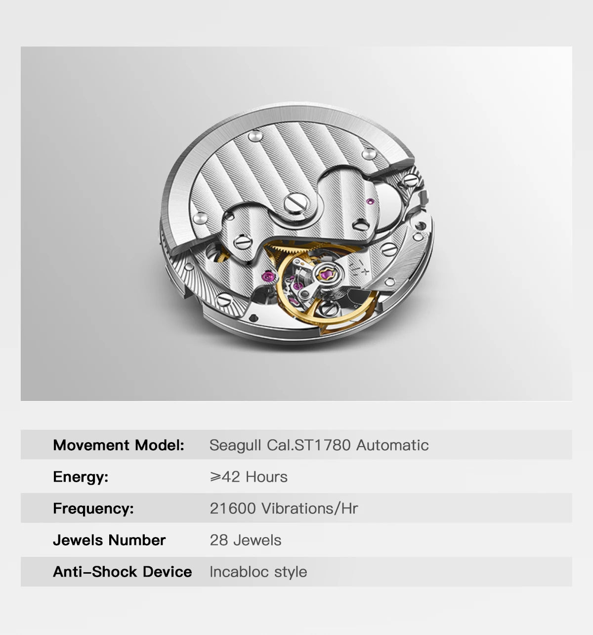 TIME TOKEN Retro Pilot Automatic Watch – ST1780 Movement, 40mm, Sapphire