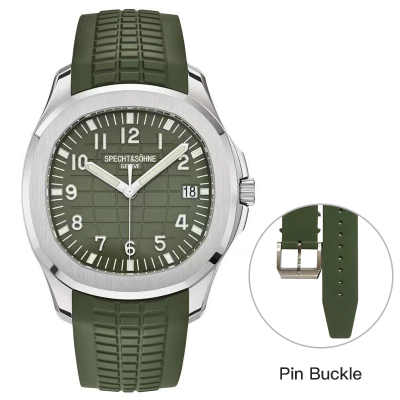Specht & Söhne Automatic Sport Watch – Green Sapphire, 50M