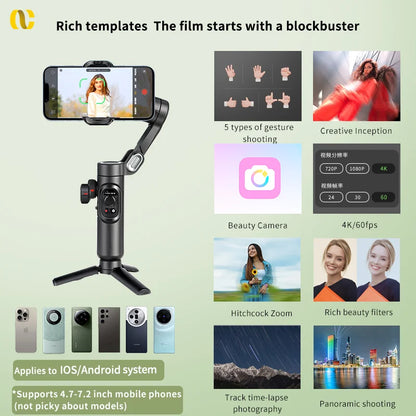 AOCHUAN Smart XE 3-Axis Gimbal Stabilizer – iPhone & Android