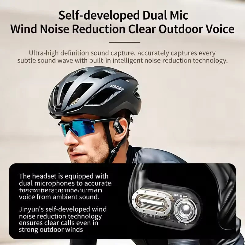 Wireless Earhook Earbuds – BT 5.3, LED Display, Deep Bass