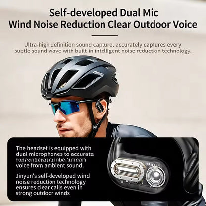 Wireless Earhook Earbuds – BT 5.3, LED Display & Deep Bass