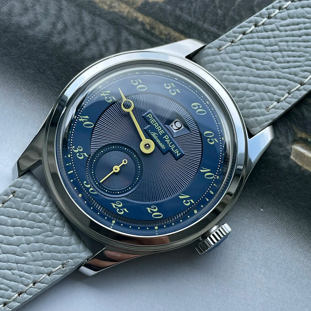 Pierre Paulin Jumping Hour Watch – Salmon Dial, ST17 Automatic, 38mm, Date