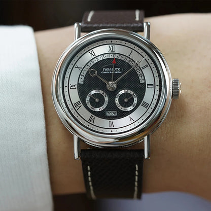 FARASUTE Automatic Calendar Watch – Seagull Movement, Sapphire, 38mm