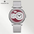 FARASUTE Casual Automatic Mechanical Watch – Sapphire, Stainless Steel, 5Bar