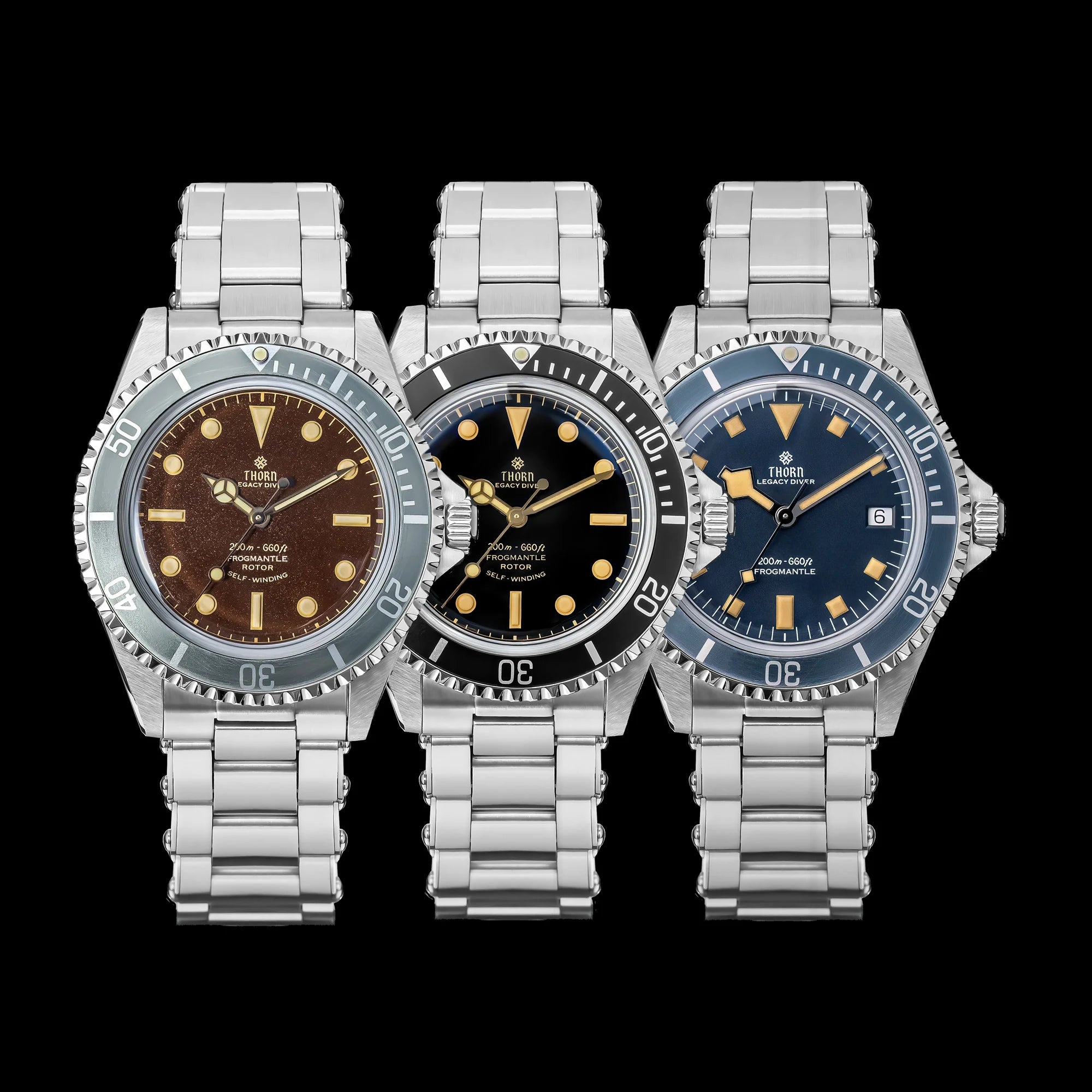 THORN T023 V4 Automatic Diver Watch – 40mm PT5000, Sapphire, 200m Waterproof