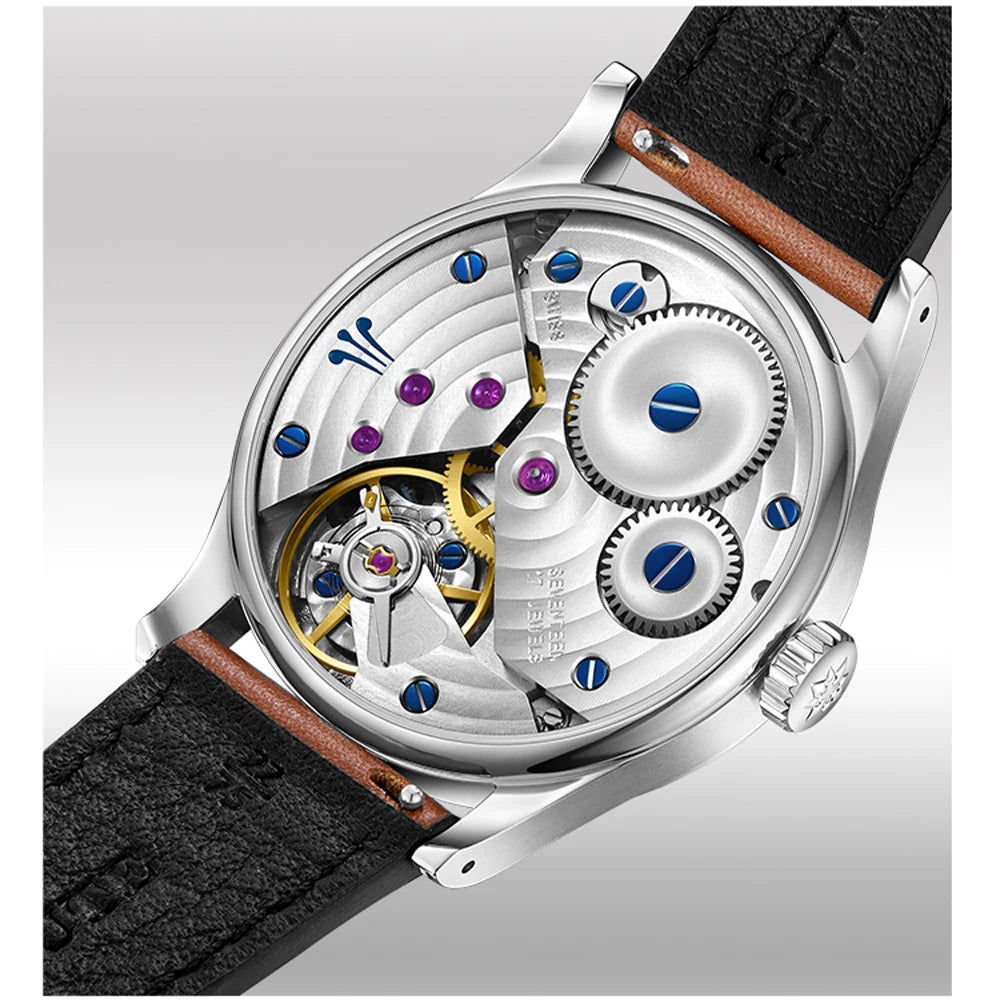 FARASUTE Luxury 40mm Manual Mechanical Watches Men Swiss ETA6497 Movement Business 3Bar Waterproof Sapphire Wristwatch Reloj
