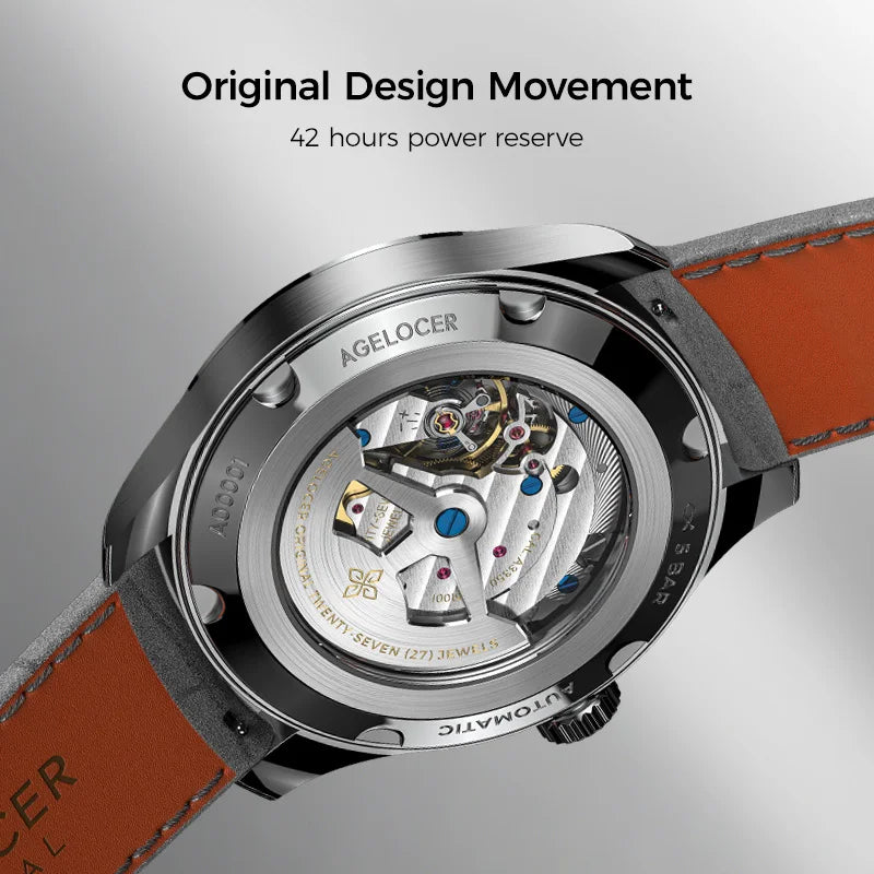 AGELOCER Petite Seconde Automatic Watch – In-House Movement, Luxury Men's Timepiece