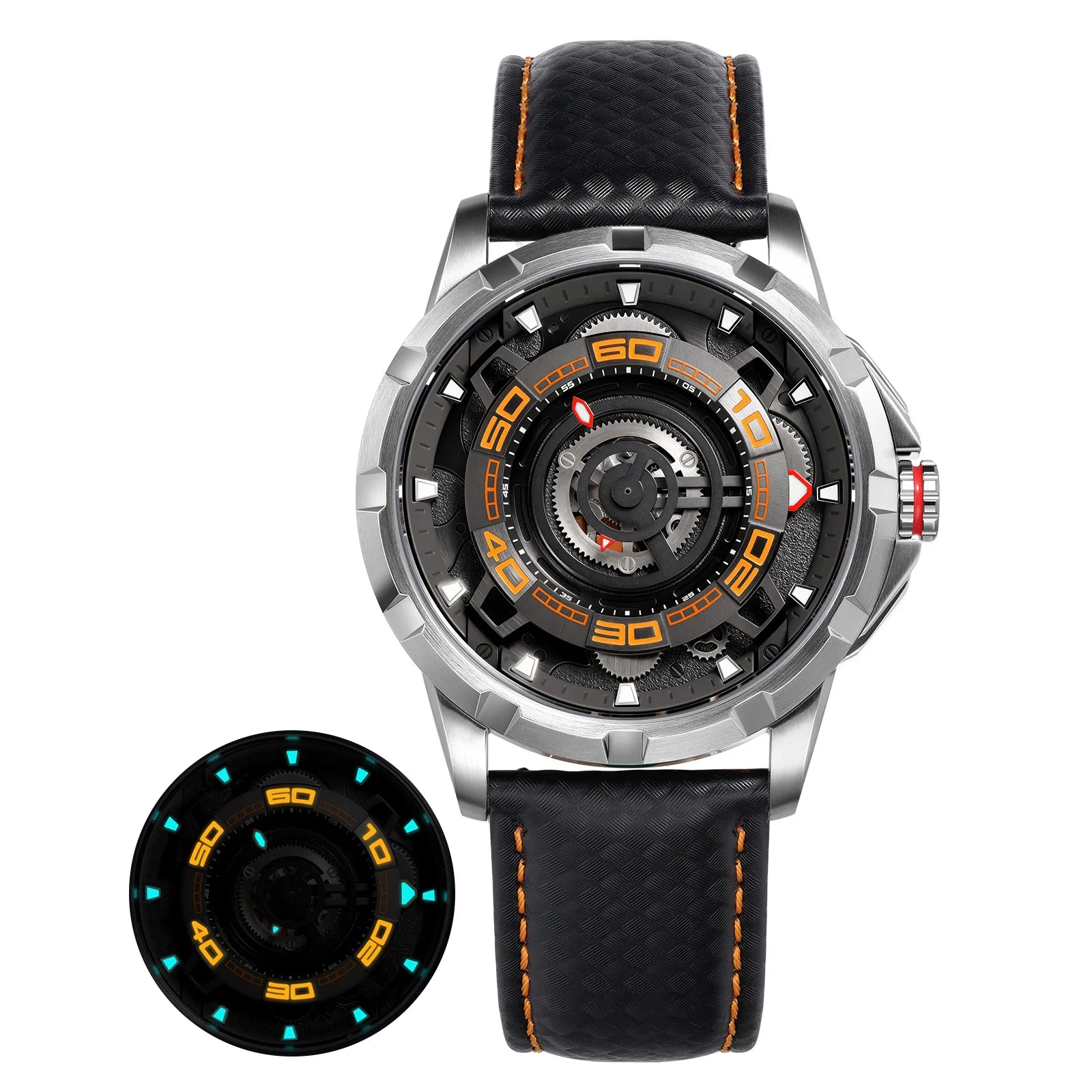 BERNY Automatic Skeleton Watch – MIYOTA 82S0, 3D Dial, Sapphire, 5ATM