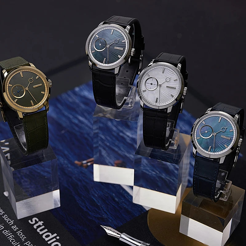 Baltany S4128 Micro-Rotor Automatic Watch – MOP Dial, Sapphire, Exhibition Caseback