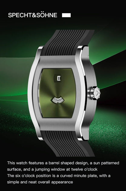 Specht & Söhne Jump Hour Automatic Mechanical Watch – Sapphire Crystal