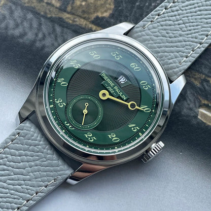 Pierre Paulin Jumping Hour Watch – Salmon Dial, ST17 Automatic, 38mm, Date
