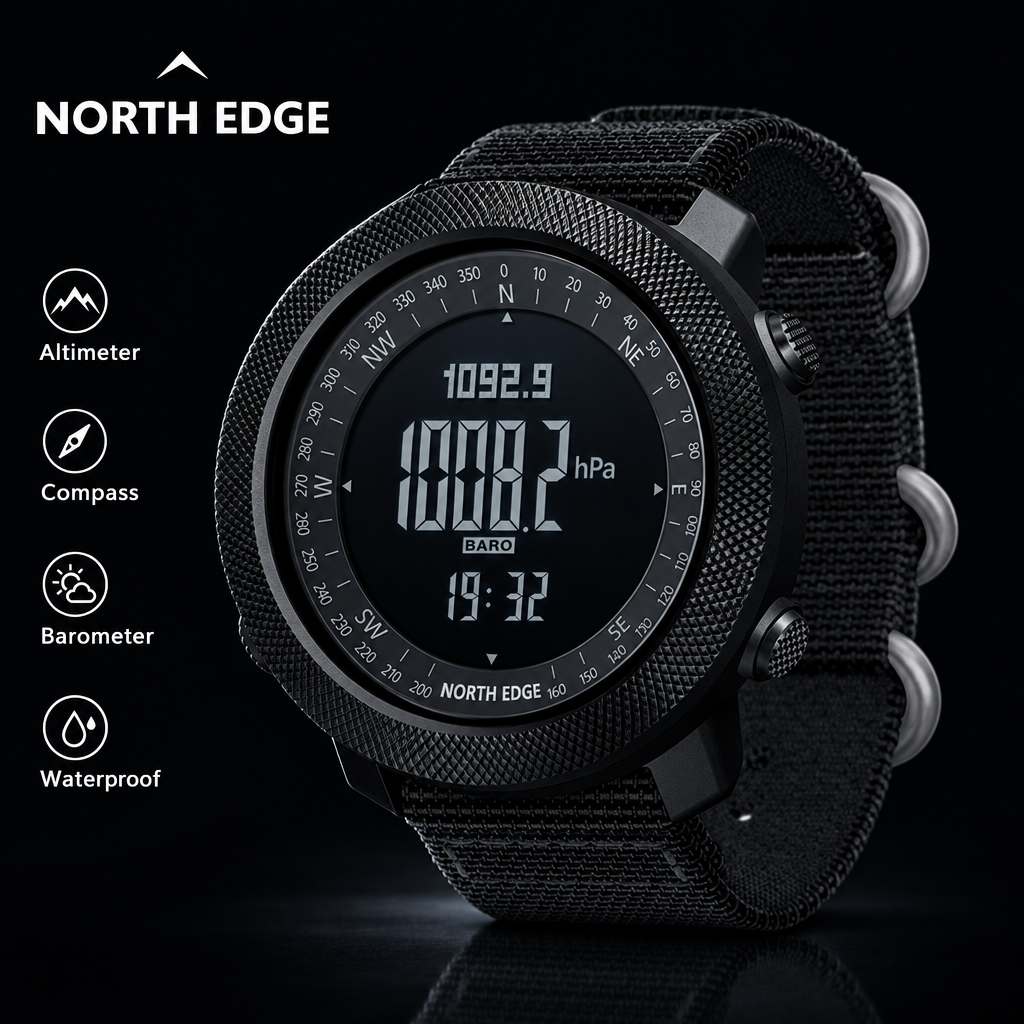 NORTH EDGE Military Sport Watch – Altimeter & Compass