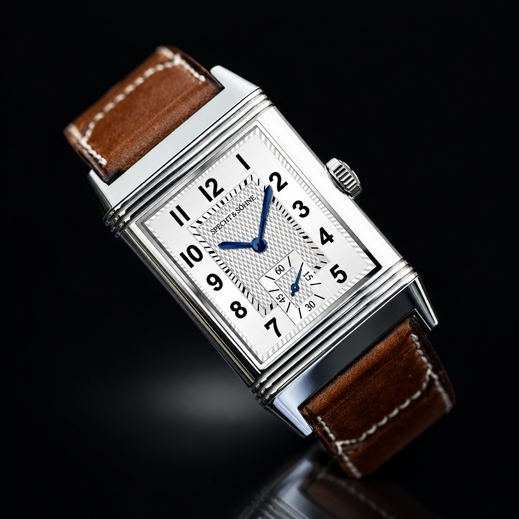 Specht & Söhne Overturn Square Watch – Ultrathin Quartz, 25.5mm