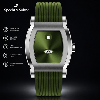Specht & Söhne Jump Hour Automatic Mechanical Watch – Sapphire Crystal