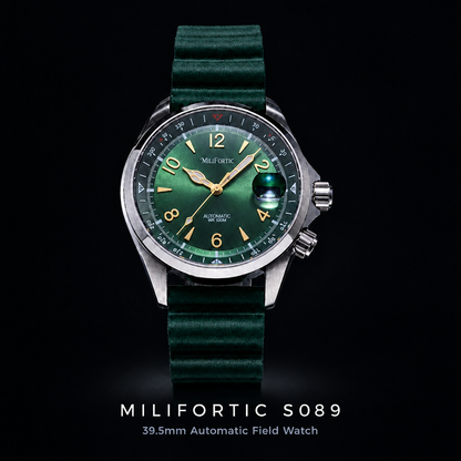 Milifortic S089 Field Sport Watch – 39.5mm Automatic, Compass Bezel, Sapphire