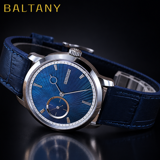 Baltany S4128 Micro-Rotor Automatic Watch – MOP Dial, Sapphire, Exhibition Caseback