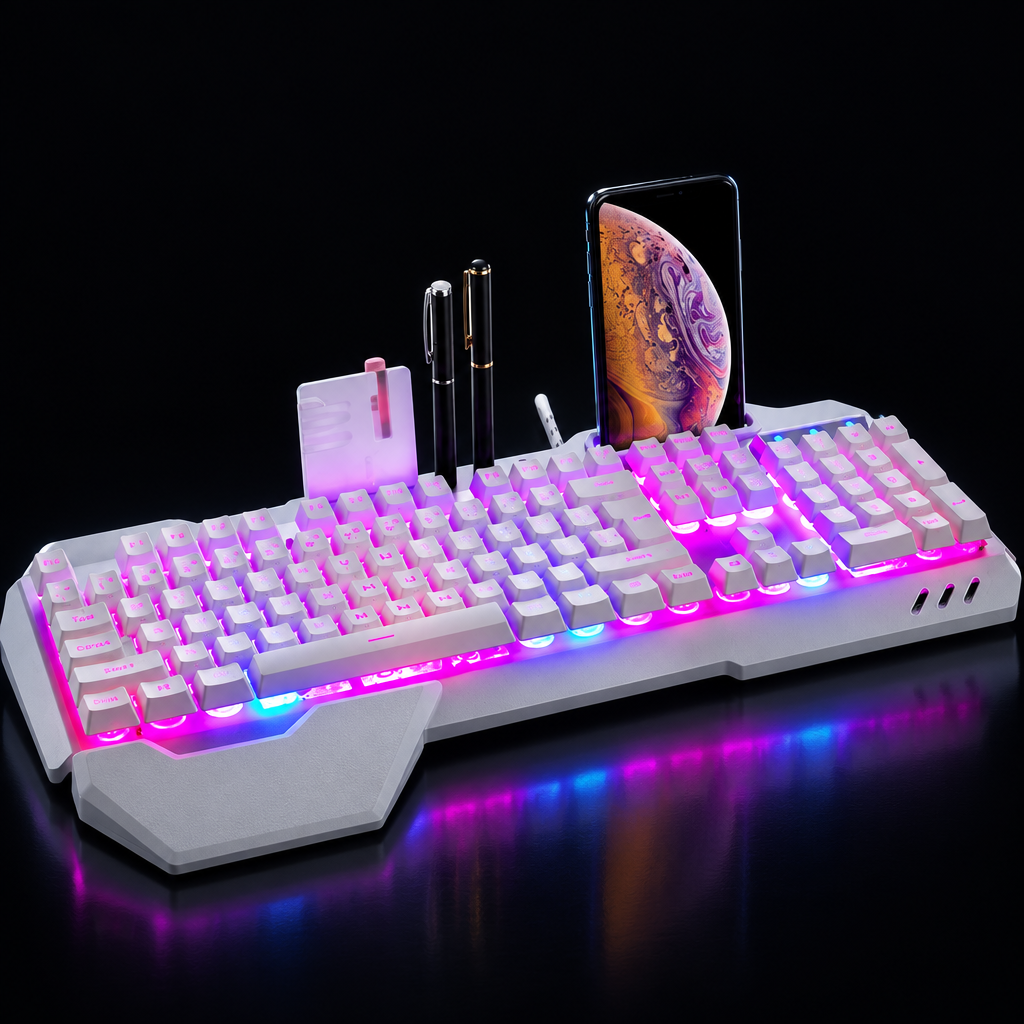 Gaming keyboard, dark studio
