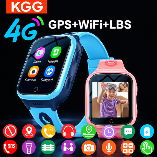 KGG 4G kids smart watch, dark studio, all icons kept